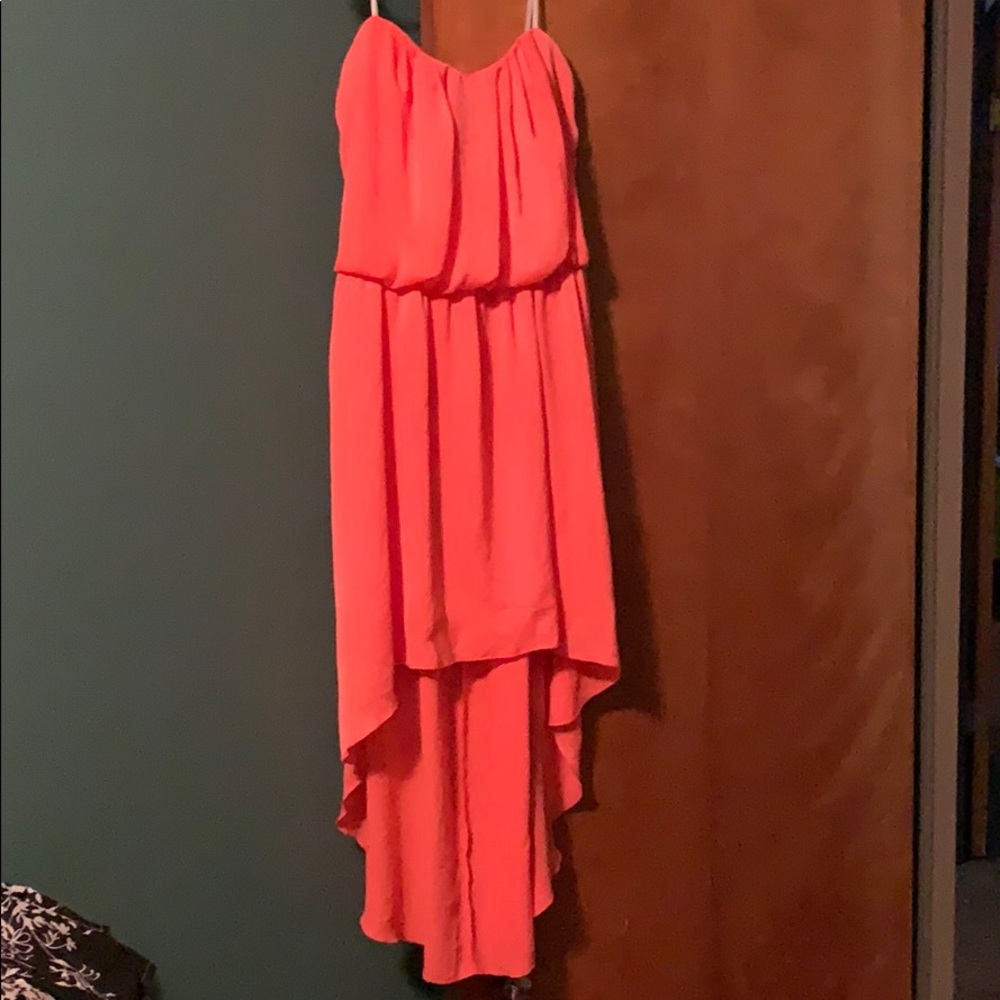 Coral dress